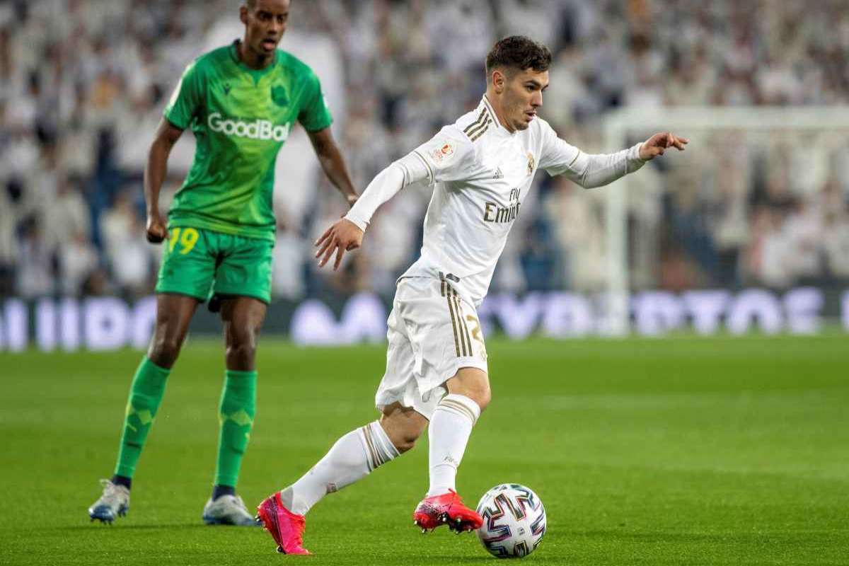 Brahim Diaz con la maglia del Real Madrid (Ansa)